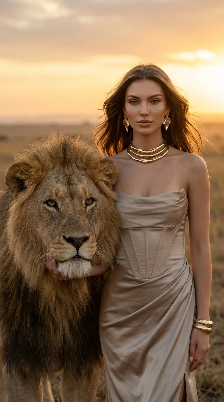 Lion Bond concept cover: regal human-animal bond