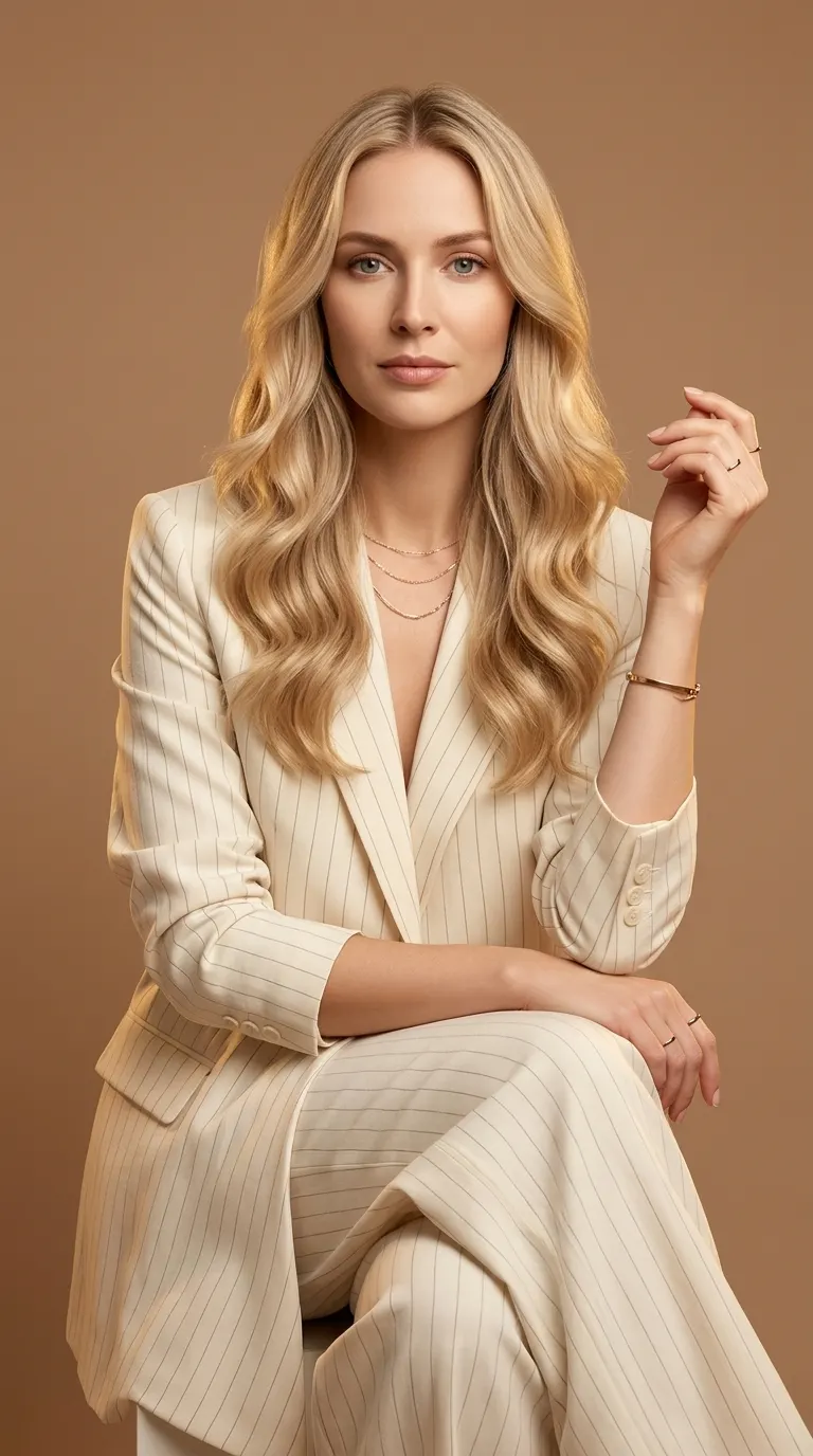 Lines concept cover: pinstripe ivory precision
