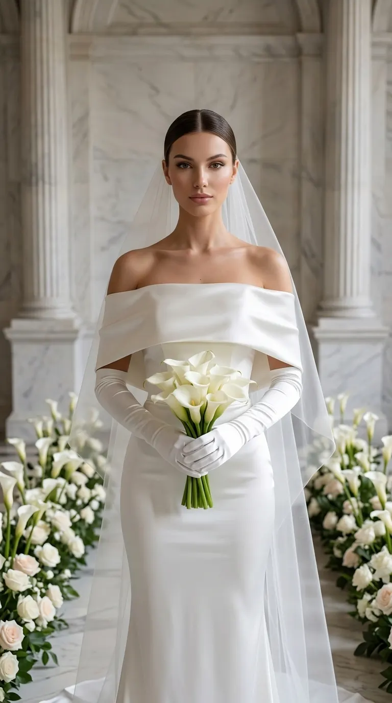 Pure Elegance concept cover: timeless satin restraint