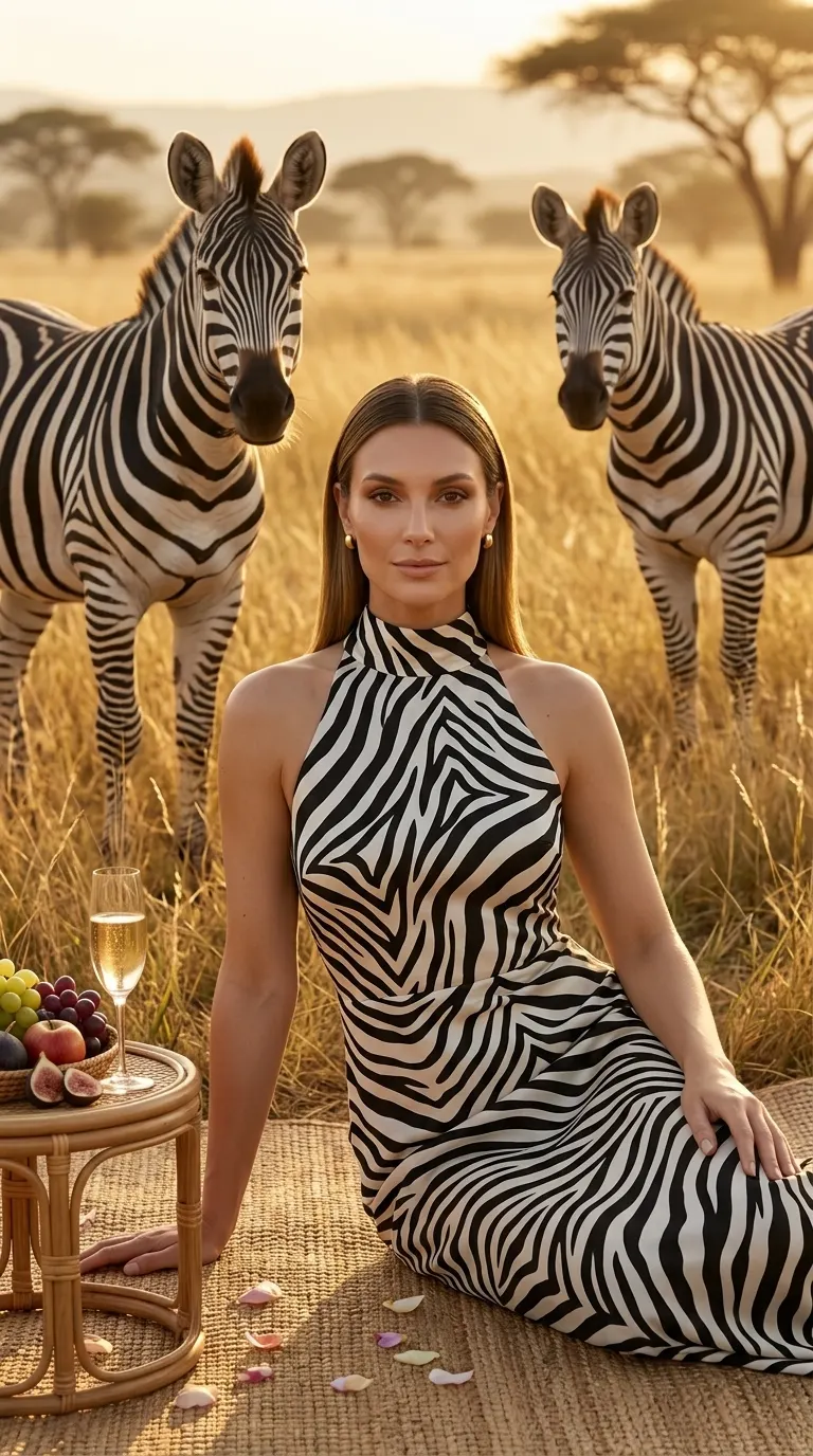 Zebra Eclat concept cover: high-contrast striped statement