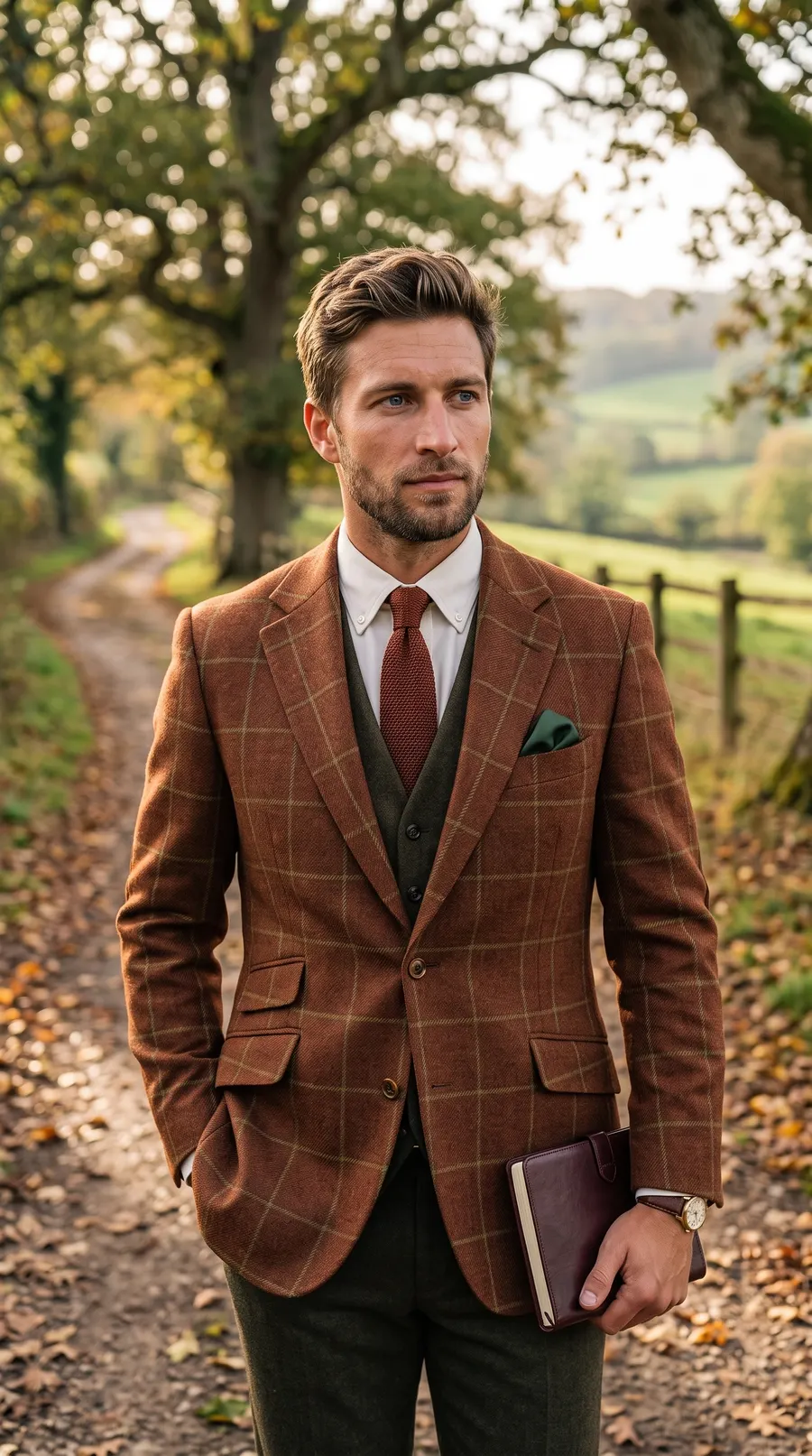 The Tweed Jacket concept cover: tweed and heather elegance