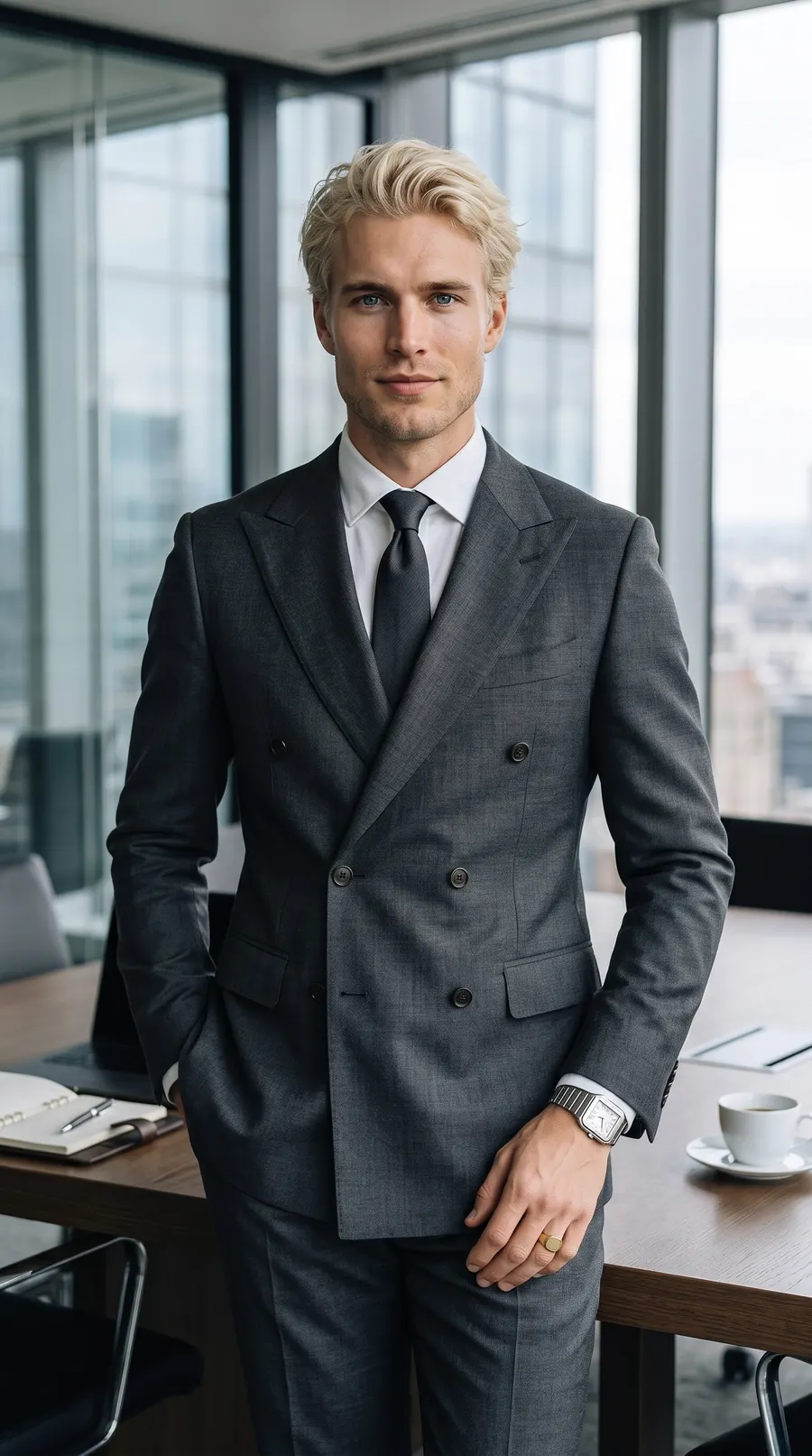 Boardroom Alpha concept cover: mahogany boardroom quiet dominance