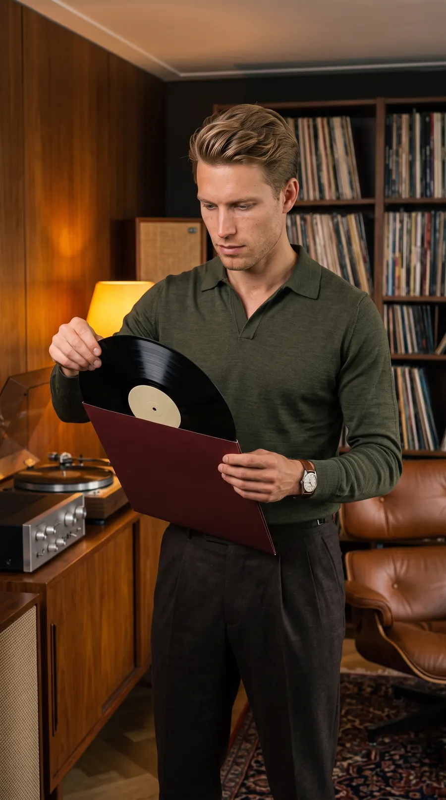 The Vinyl Record concept cover: analog listening ritual