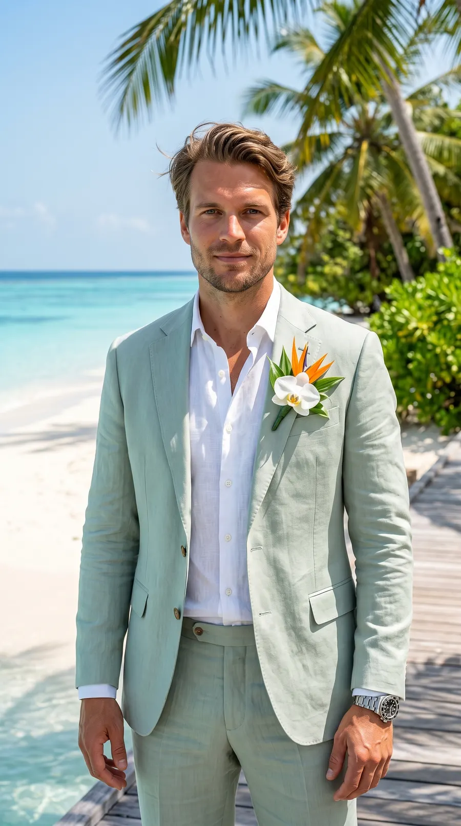 Tropical Destination Wedding concept cover: linen-soft island elegance