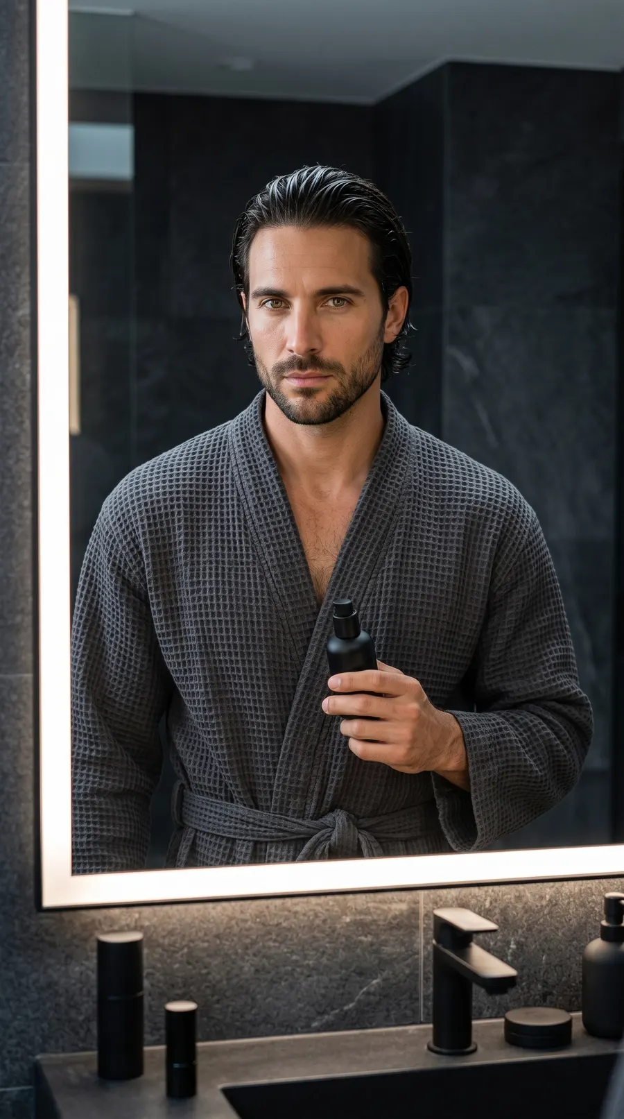 Slate Grooming concept cover: slate mirror grooming ritual