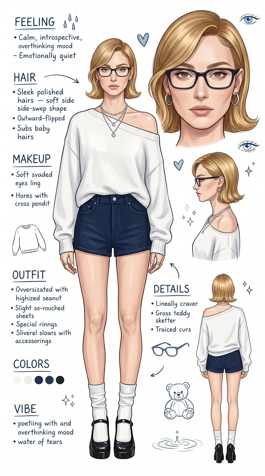 Mood Sketchboard concept cover: sleek polished short bob