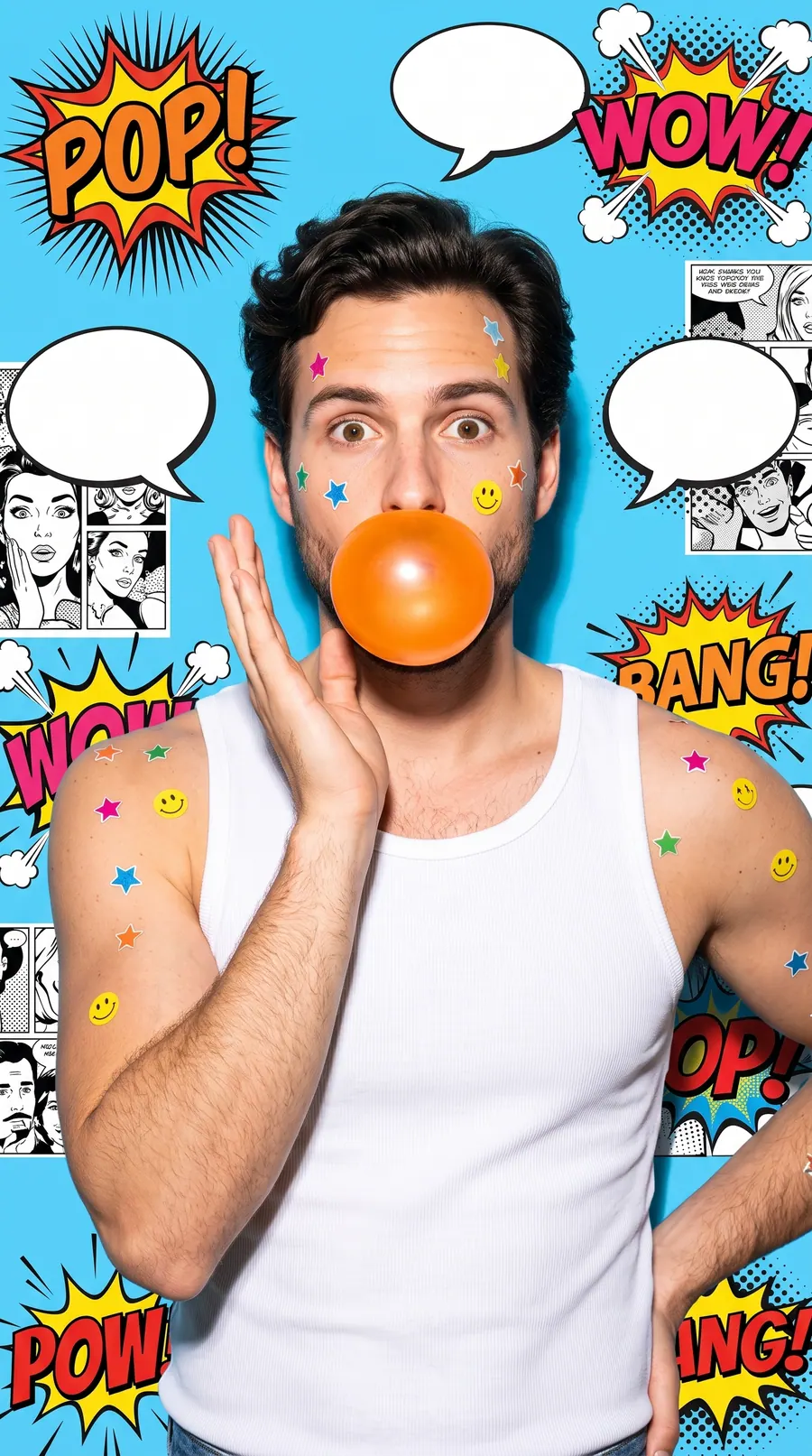 Pop Bubble concept cover: style hair clean modern