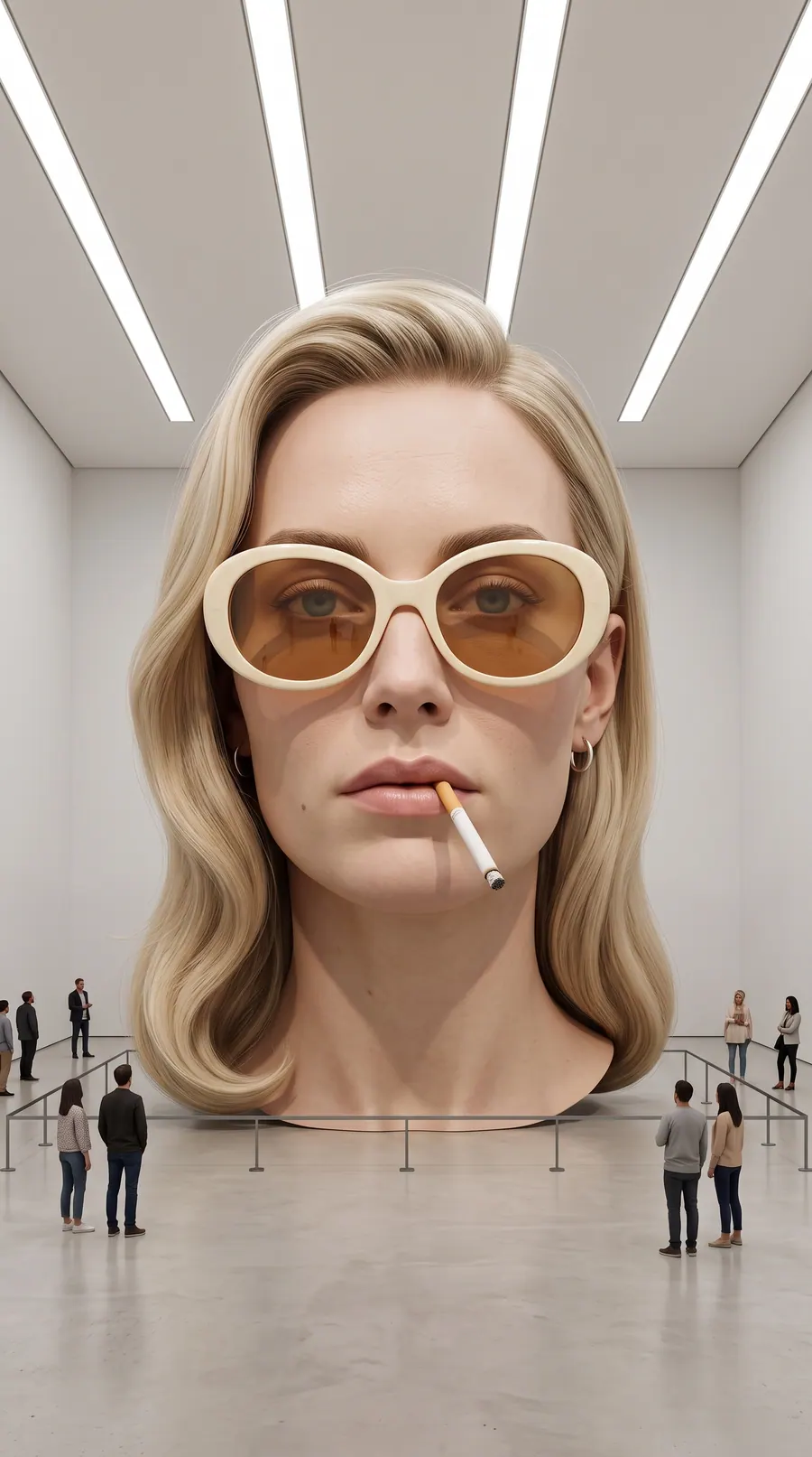 Monumental Self concept cover: premium hyper-realistic contemporary art