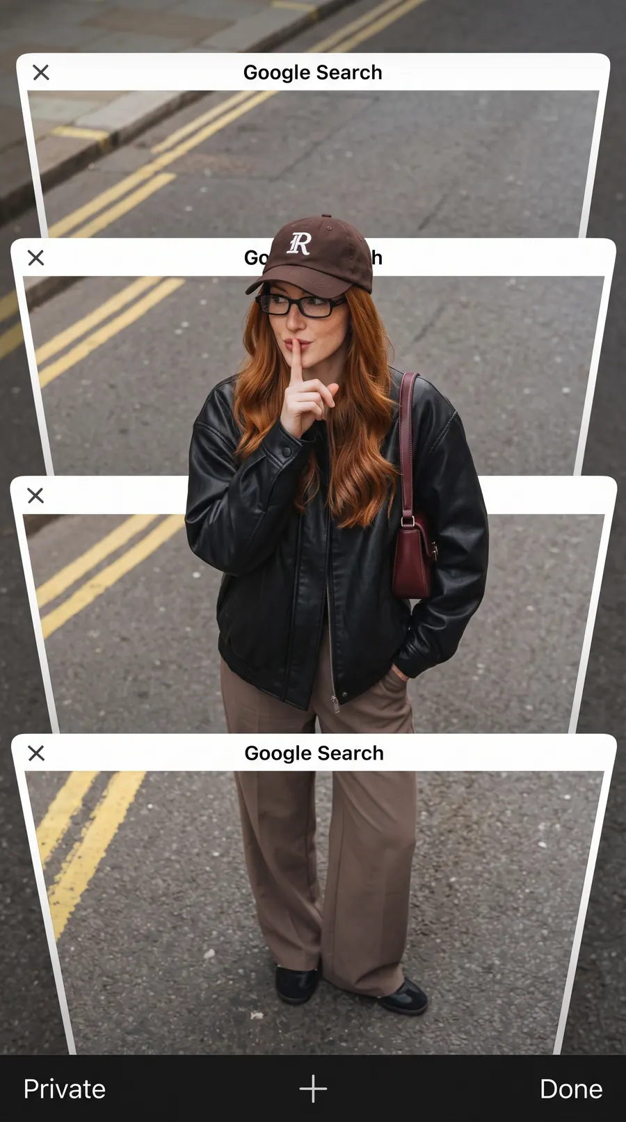 Private Search concept cover: premium frame hack editorial
