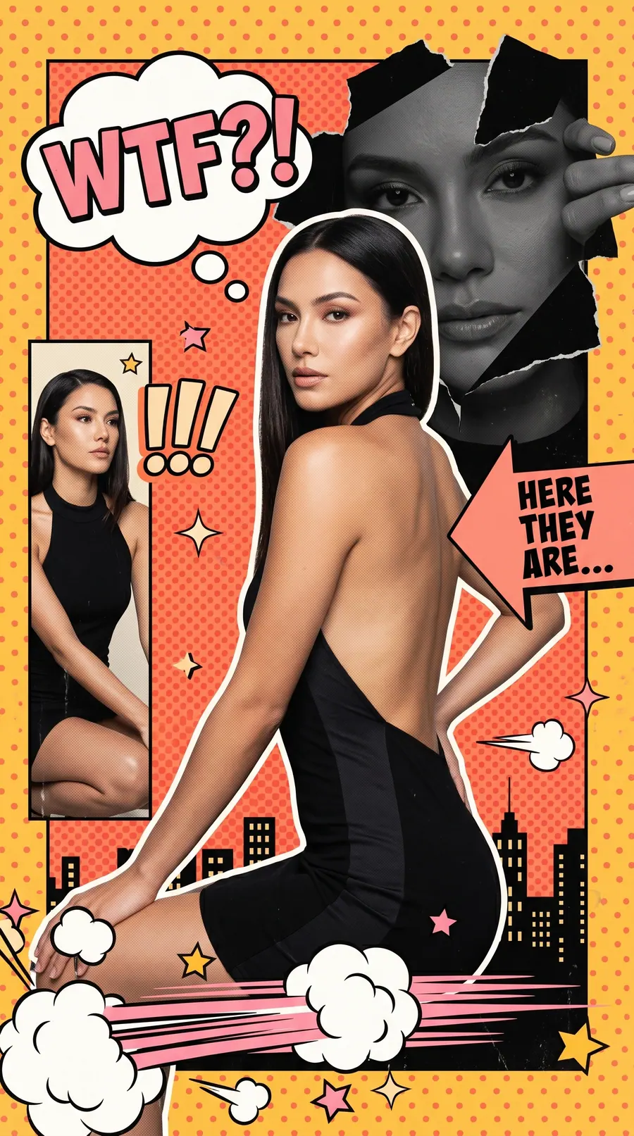 Pop Reveal concept cover: one premium vertical pop
