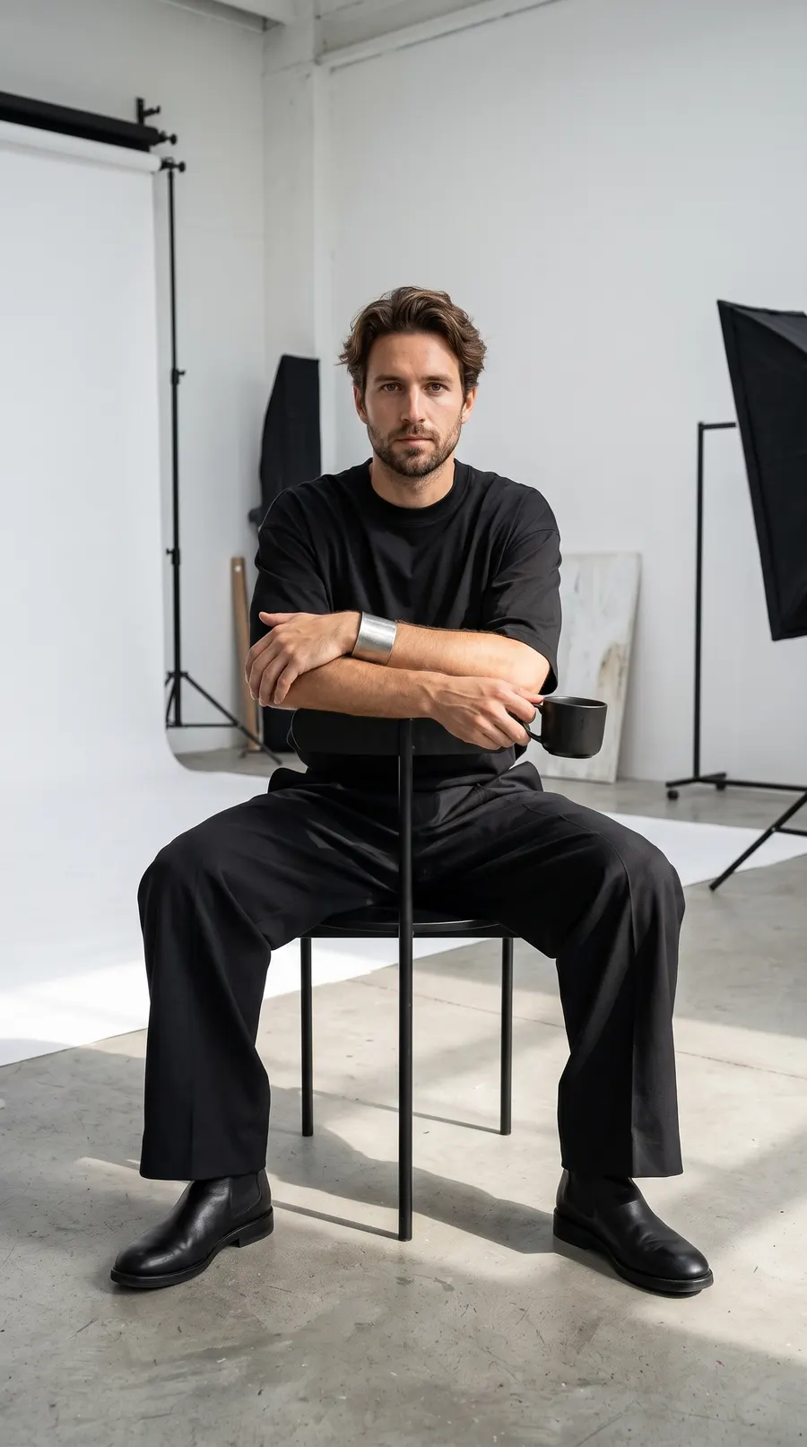 The Creative Director concept cover: studio mood-board authority